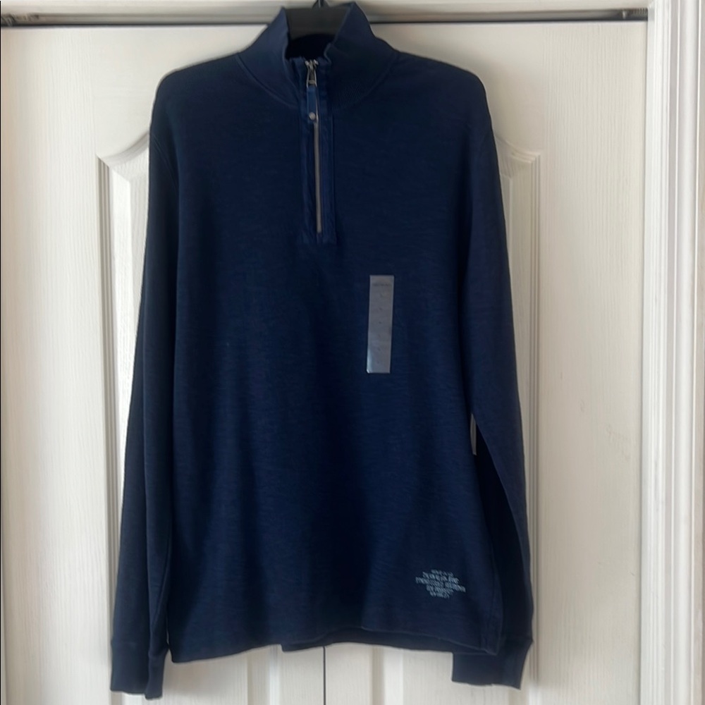 Men's Navy Half-Zip Sweater
